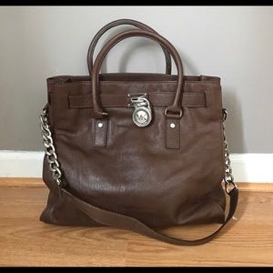 Michael Kors brown leather bag